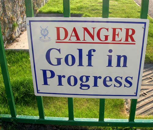 Anyone can walk anywhere on Scottish golf courses, as long as you watch out for golfers and give them right of way